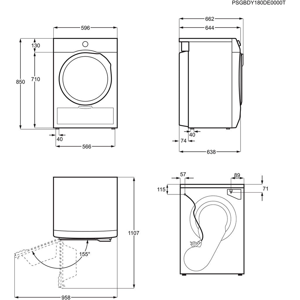 Сушильная машина Electrolux EW8H258S – KIS.UZ