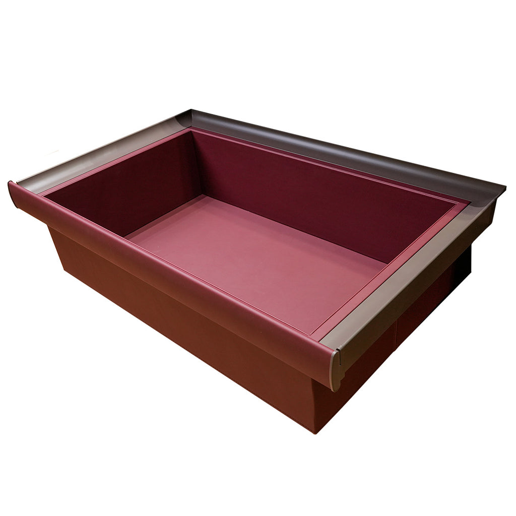 Глубокий ящик с кожаным дном